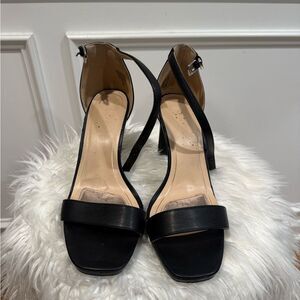Black Strappy Women's Heels